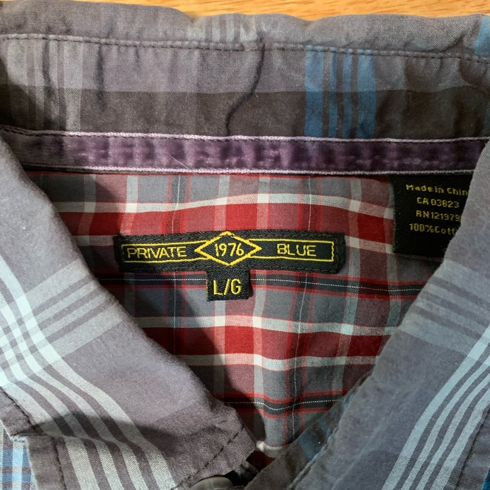 Private Blue button down - Picture 2 of 2